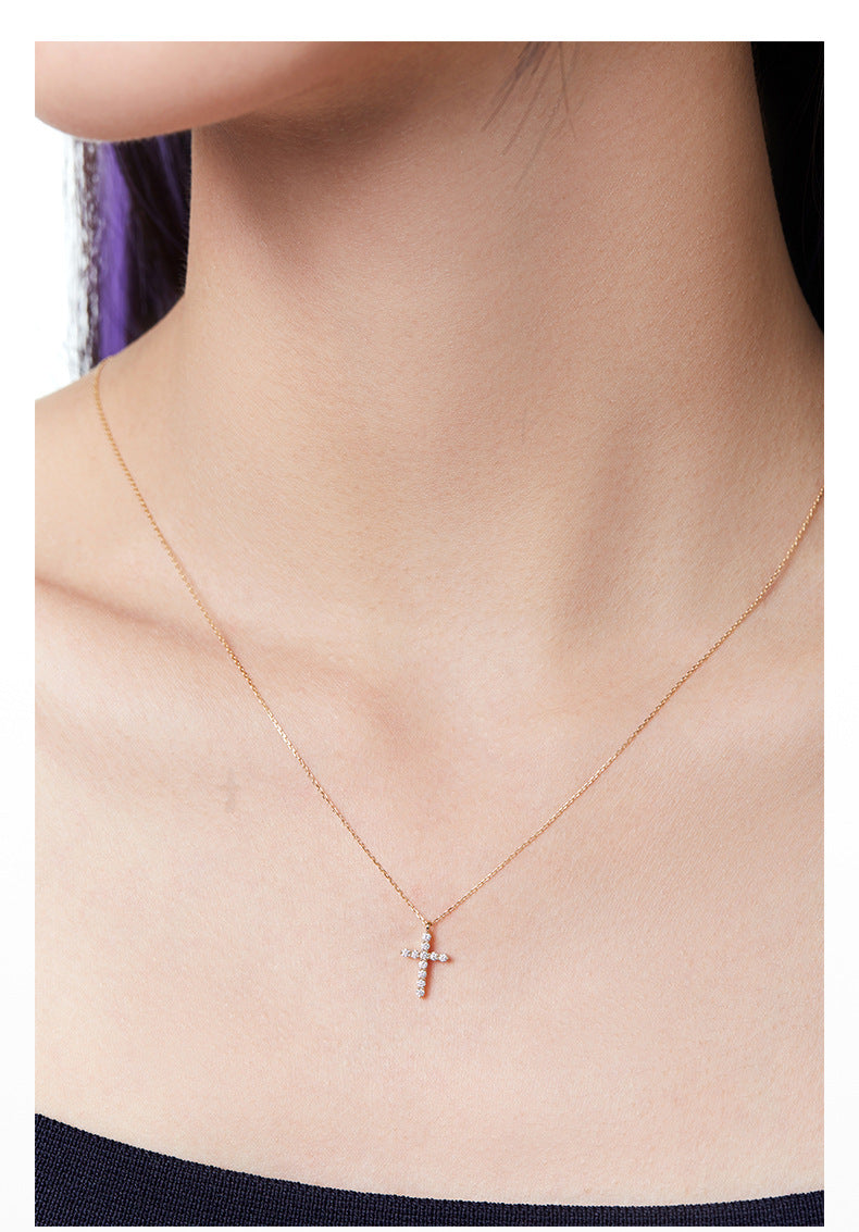 Divine Faith 925 Sterling Silver Cross Necklace