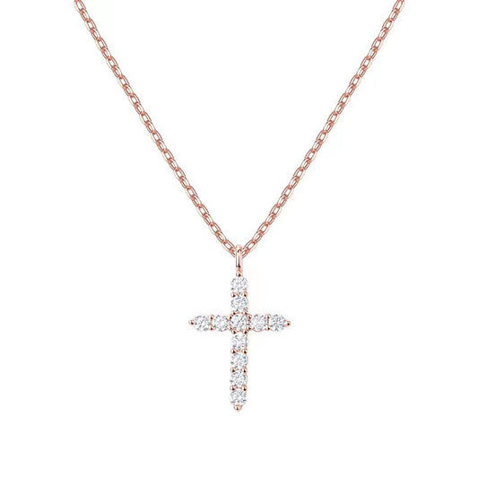Divine Faith 925 Sterling Silver Cross Necklace